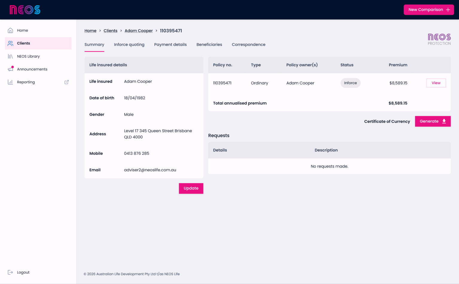 Neos Database The NEOS Platform - NEOS Group